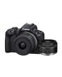 Câmera Canon EOS R50 Mirrorless com lente RF-S 18-45mm f/4.5-6.3 IS STM + RF 50mm f/1.8 STM