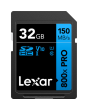 Cartão de Memória SDHC Lexar Blue 32GB 800x Pro UHS-I 150MB/s 