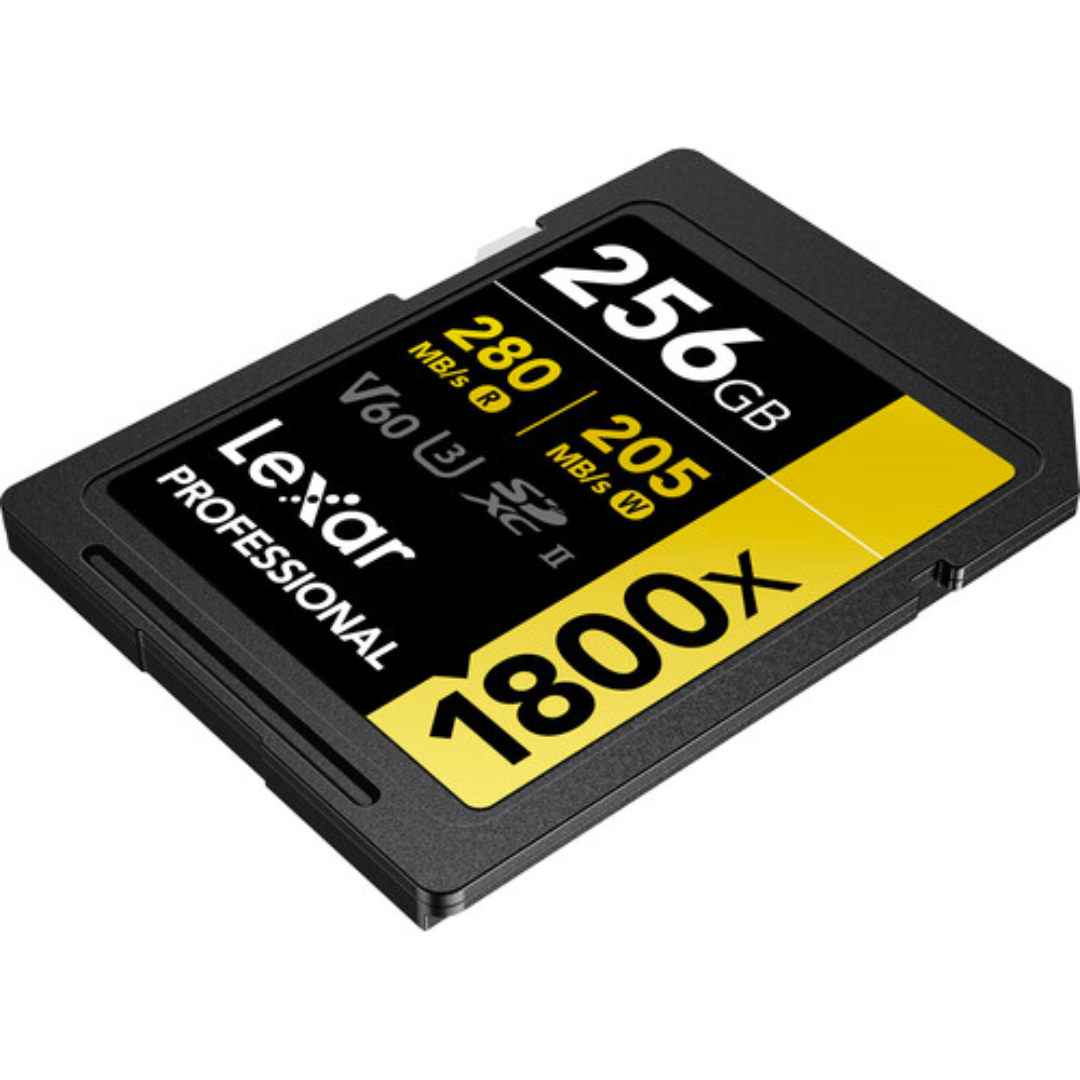Cartão de Memória SDXC Lexar Professional Gold 256GB 1800x UHS-II 280MB/s