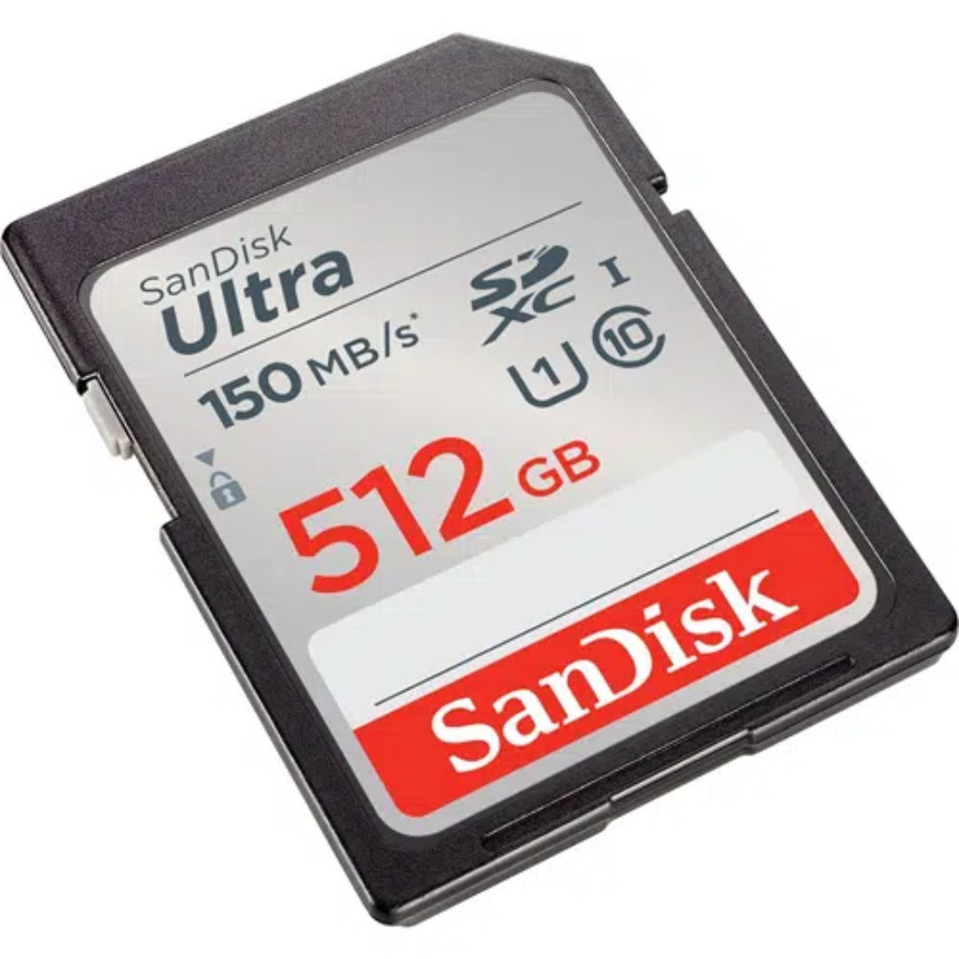 Cartão de Memória SDXC SanDisk Ultra 512GB UHS-I 150MB/s