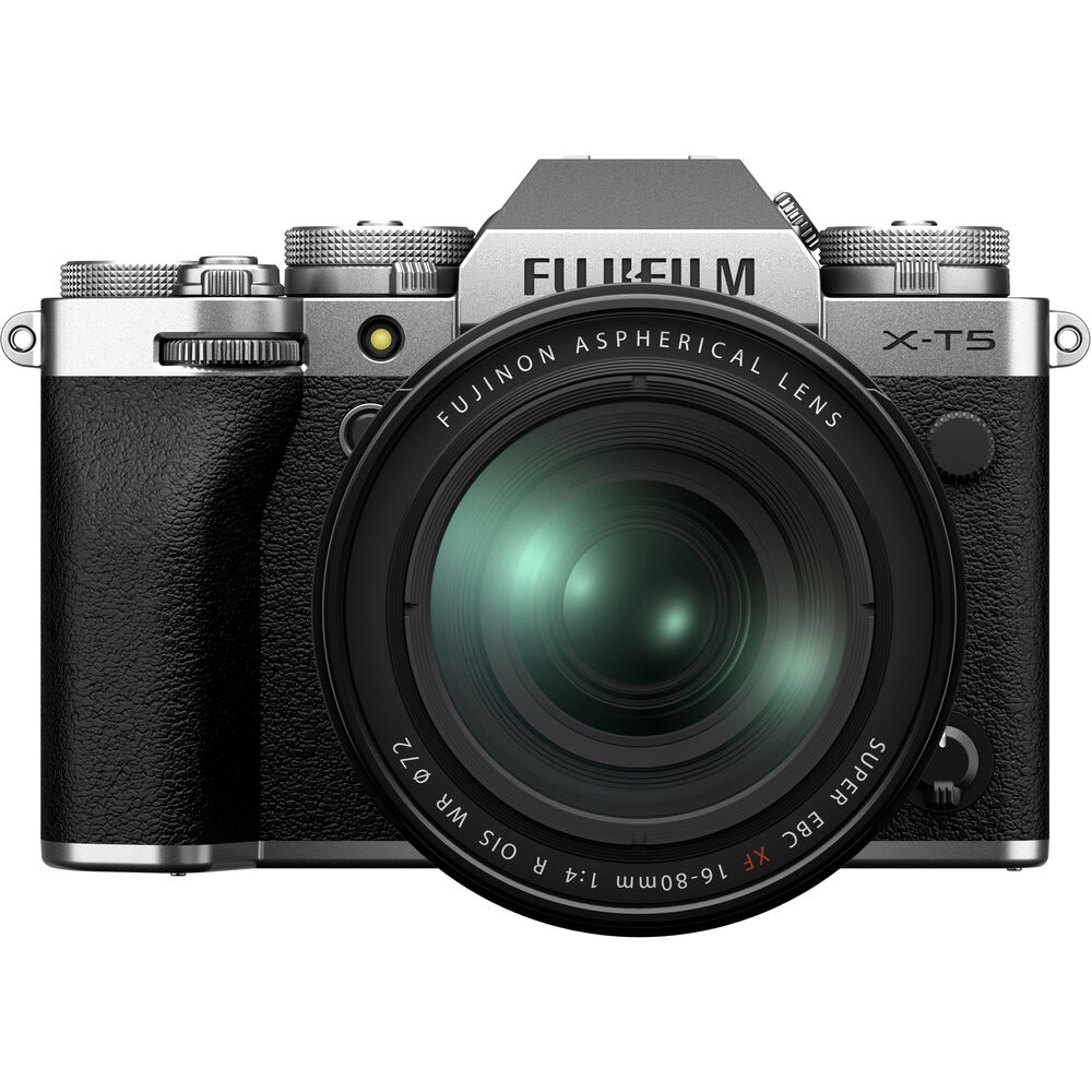 Câmera FUJIFILM X-T5 Mirrorless com lente XF 16-80mm f/4 R OIS WR