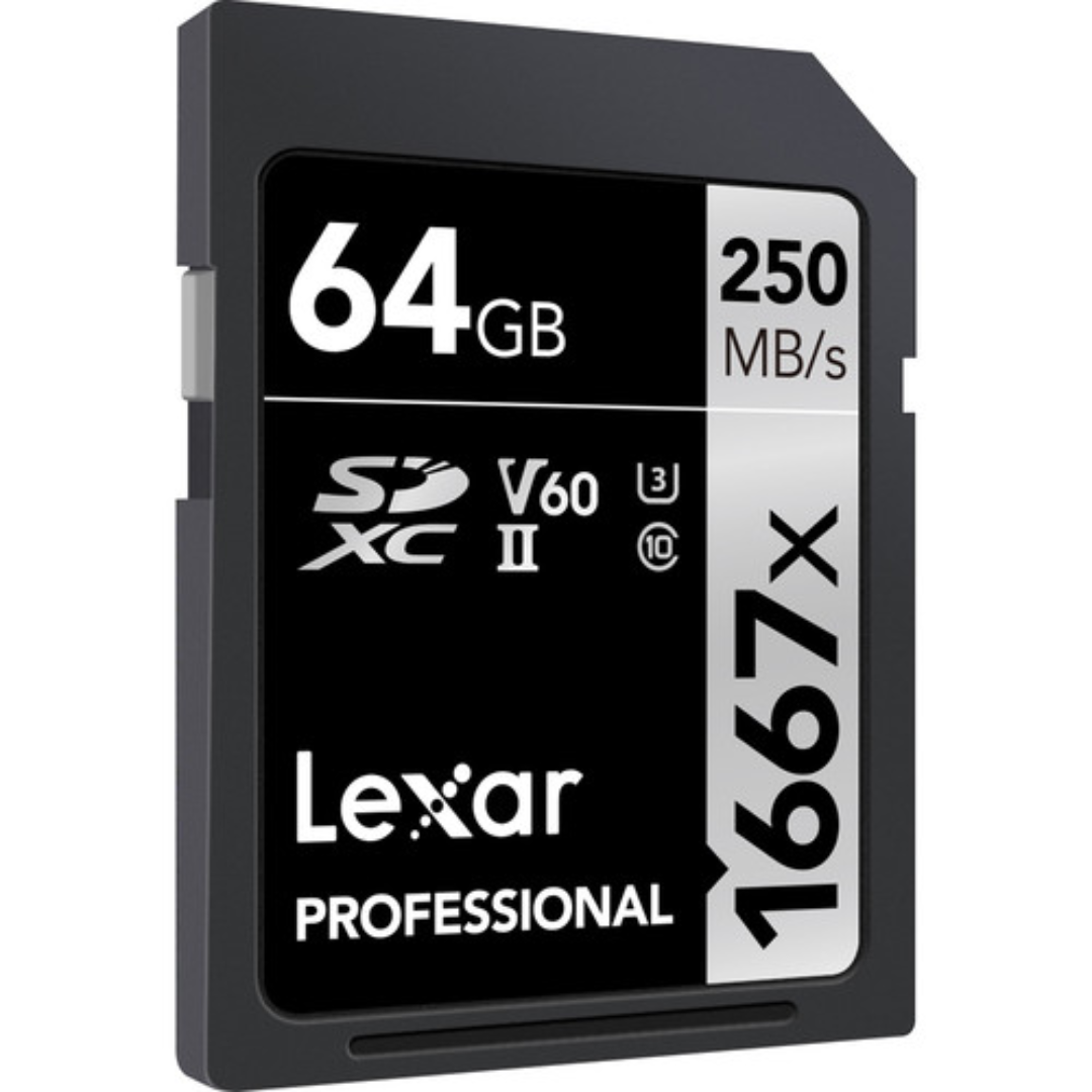 Cartão de Memória SDXC Lexar Professional Silver 64GB UHS-II 250MB/s