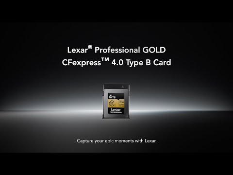Cartão de Memória CFexpress 4.0 Lexar Profissional Gold 1TB Type B 3600MB/s