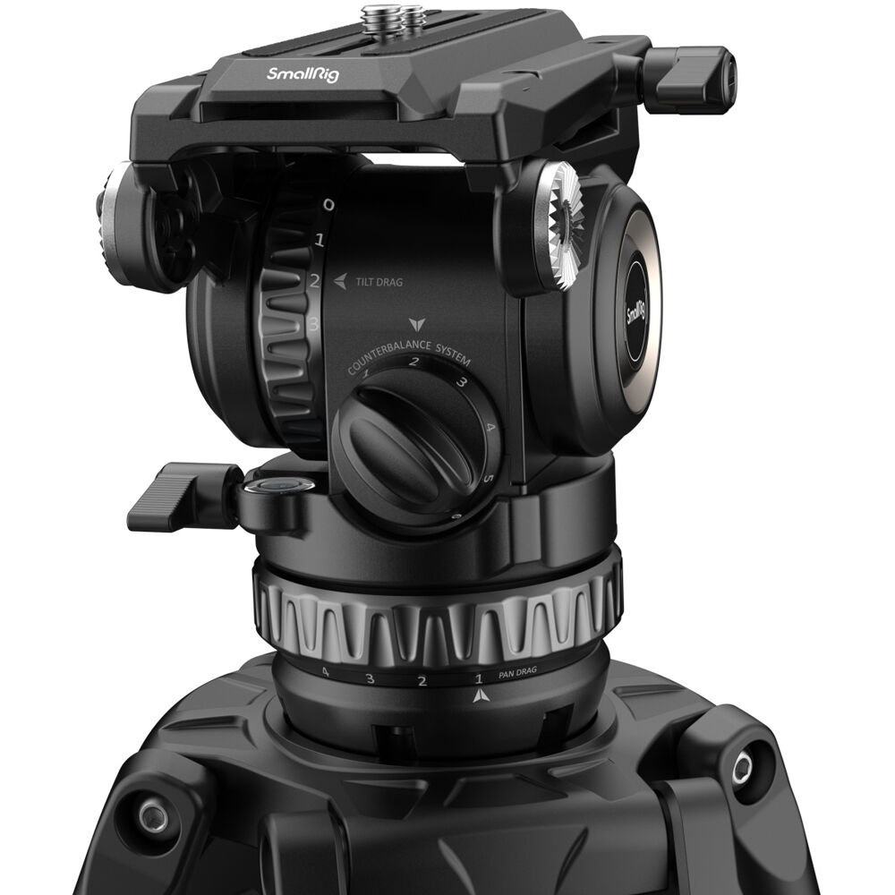 Tripé profissional com cabeça fluida SmallRig AD-Pro8- Capacidade até 8 kg