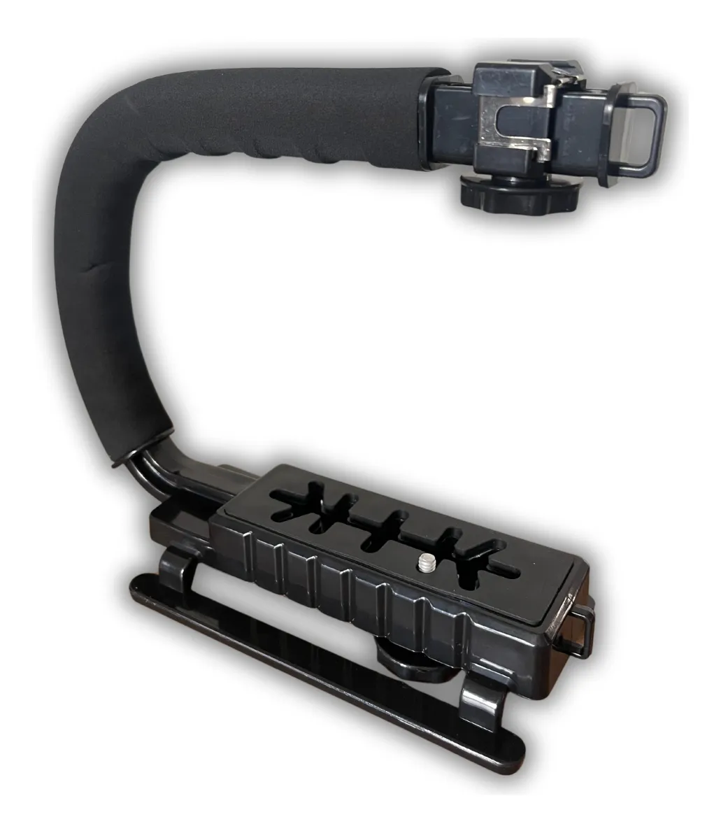 Kit Filmmaker Smartphone – Estabilizador Manual, Luz de Vídeo LED e Microfone