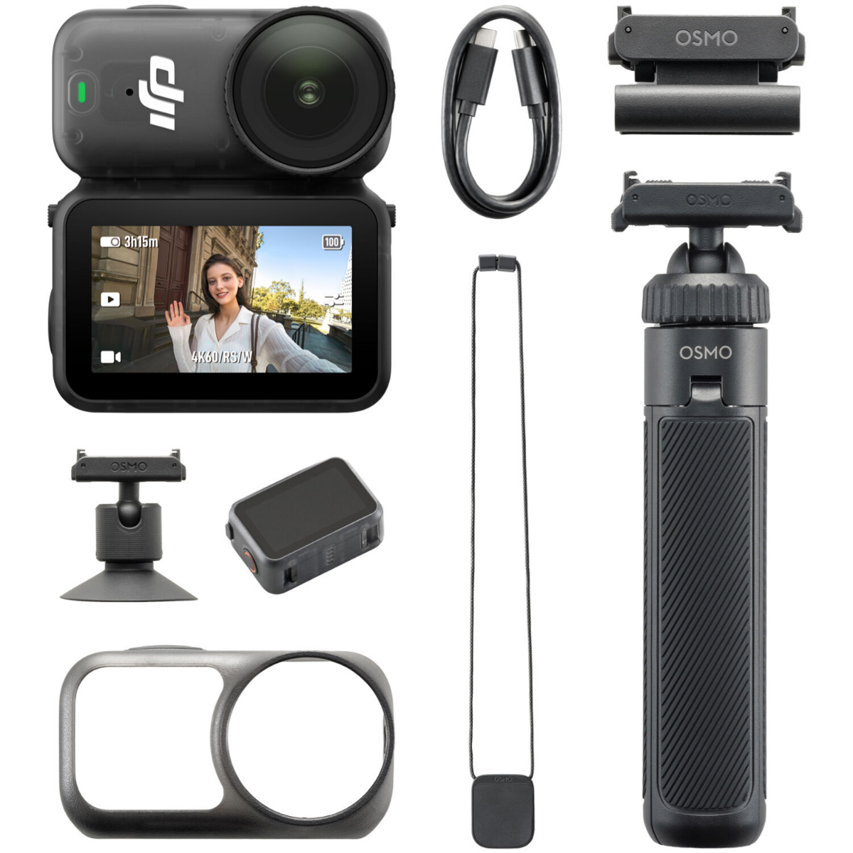 Câmera DJI Osmo Nano Combo 128GB para Vlog e Criação de Conteúdo
