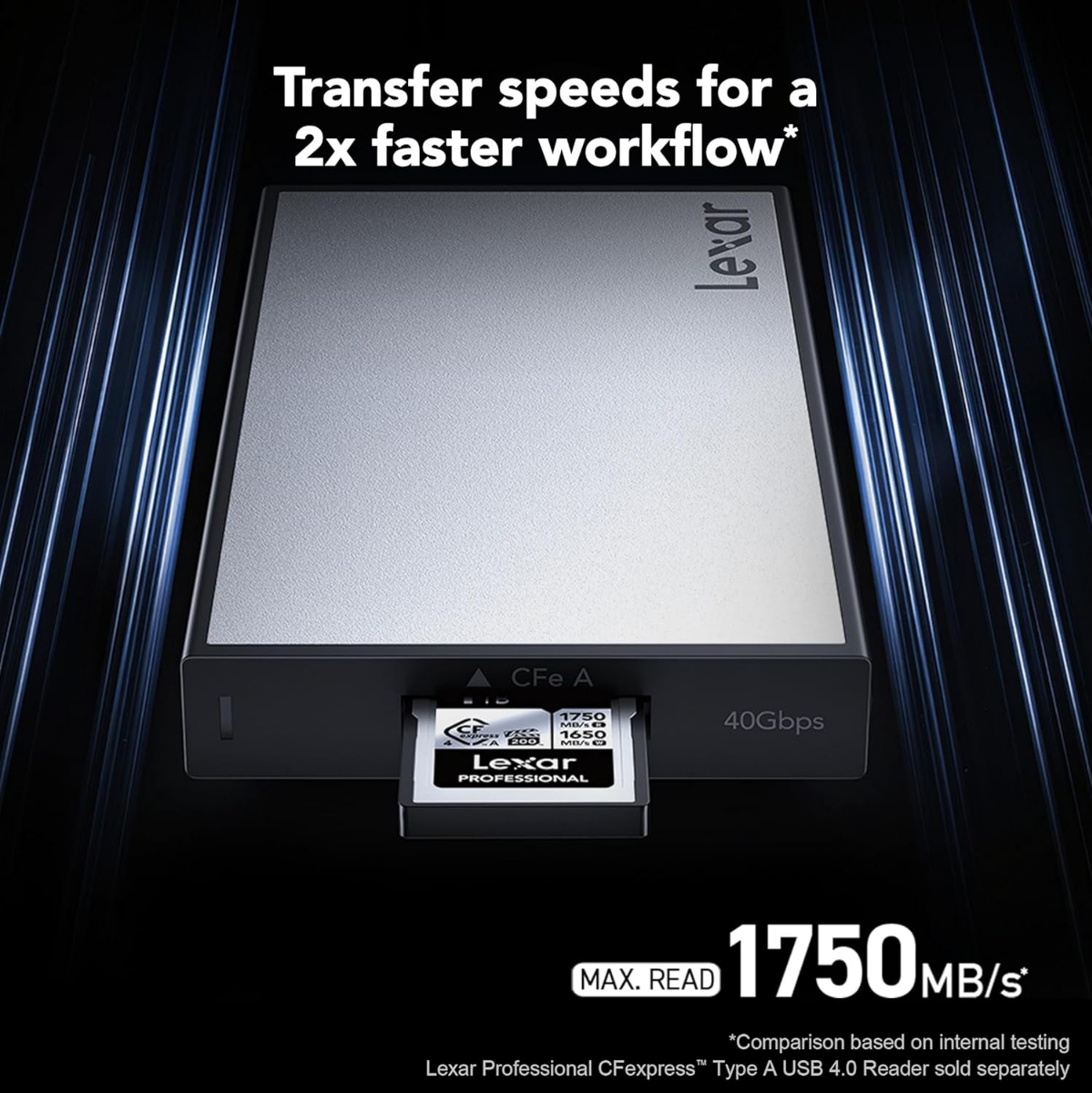 Cartão de Memória CFexpress 4.0 Lexar Profissional Silver 1TB Type A 1800 MB/s