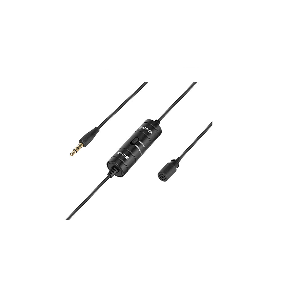 Microfone De Lapela Boya BY-M1S Para Câmera e Smartphones