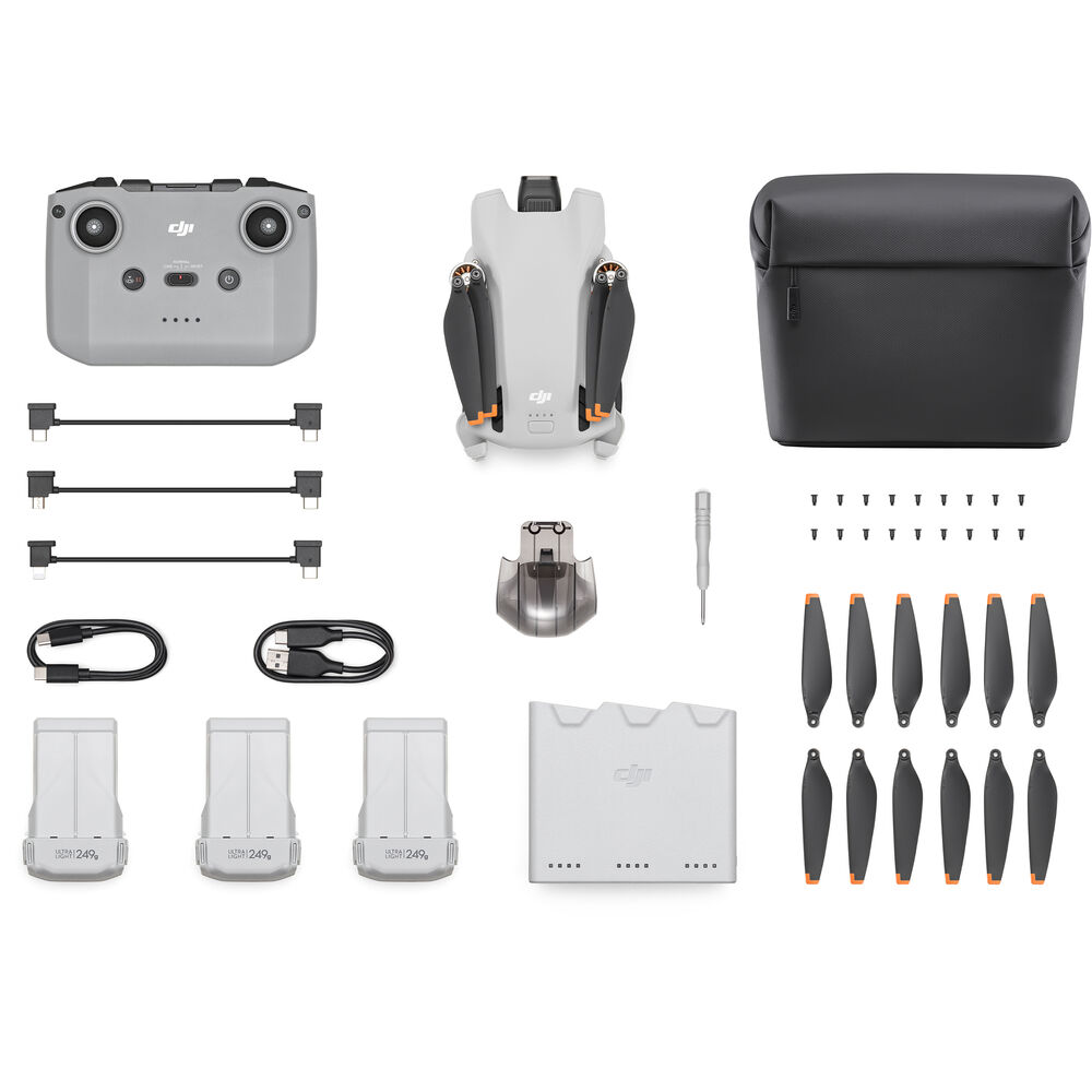 Drone DJI Mini 3 Fly More Combo com DJI RC-N1