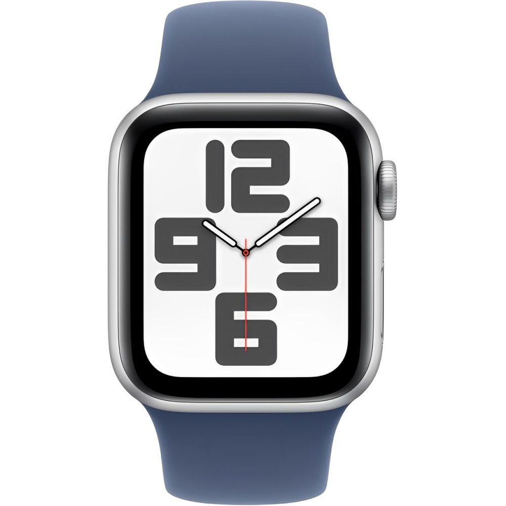 Apple Watch SE 2 40mm, GPS, Alumínio Silver, Pulseira Esportiva Denim