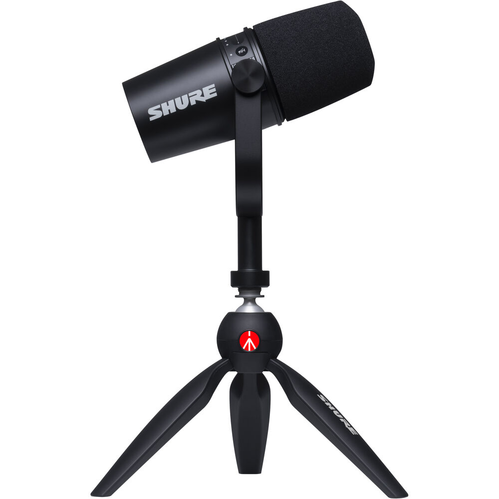 Kit Podcast  Microfone Shure MV7 