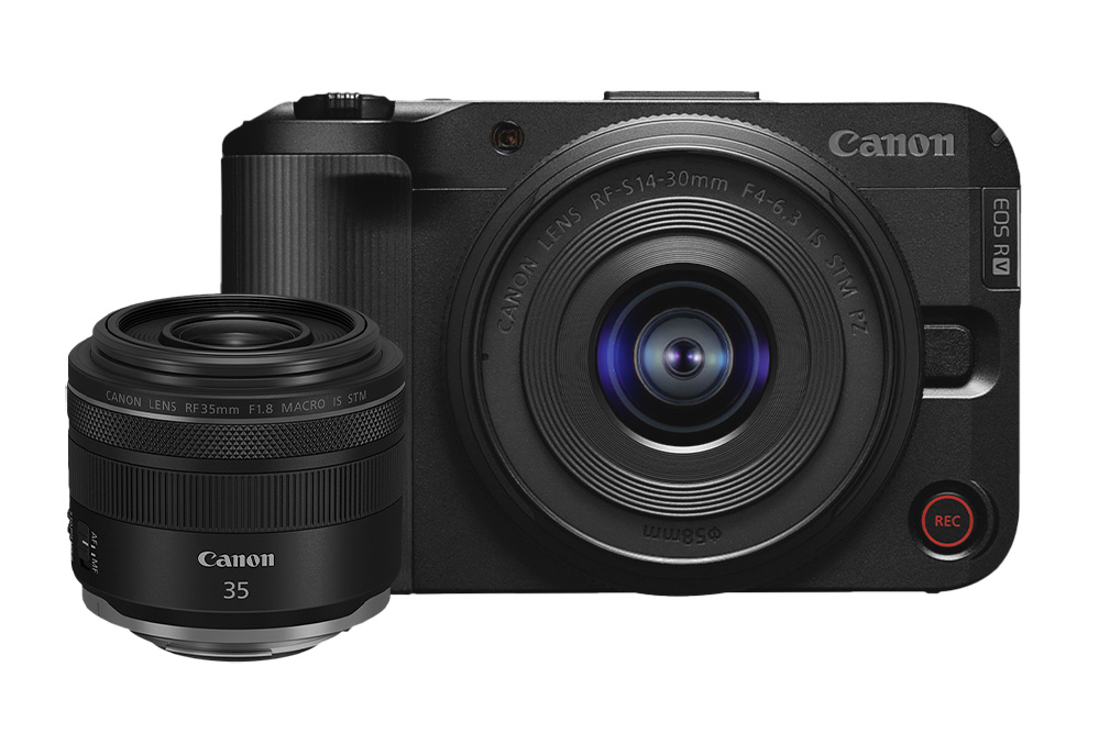 Câmera Canon EOS R50 V Mirrorless com lente RF-S 14-30mm f/4-6.3