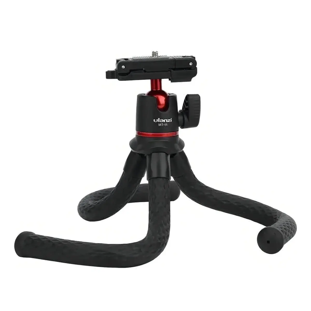 Mini Tripé Flexível Ulanzi para Câmera e Celular – Suporte Versátil com Controle Remoto Bluetooth