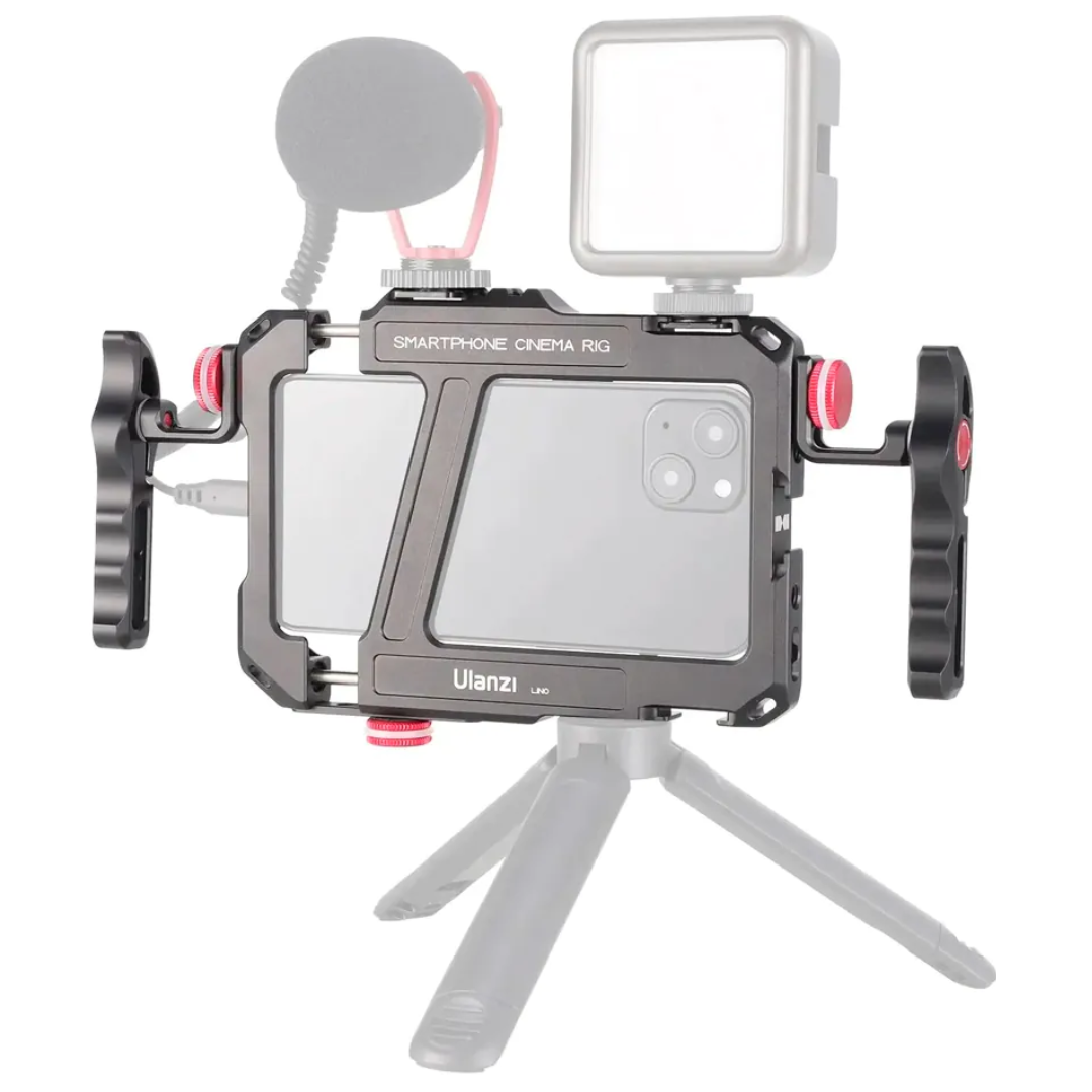 Cage para Celular Ulanzi Lino com Alça Dupla Metal Vlog YouTube