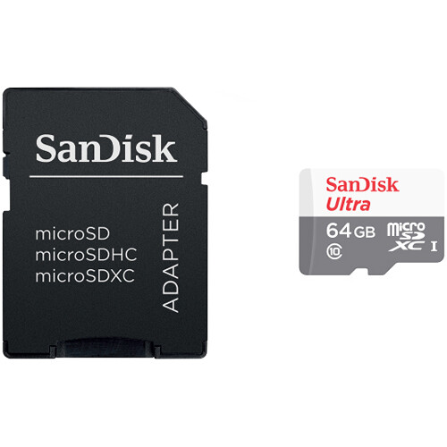 Cartão de Memória microSDXC SanDisk Ultra 64GB UHS-I 100MB/S 