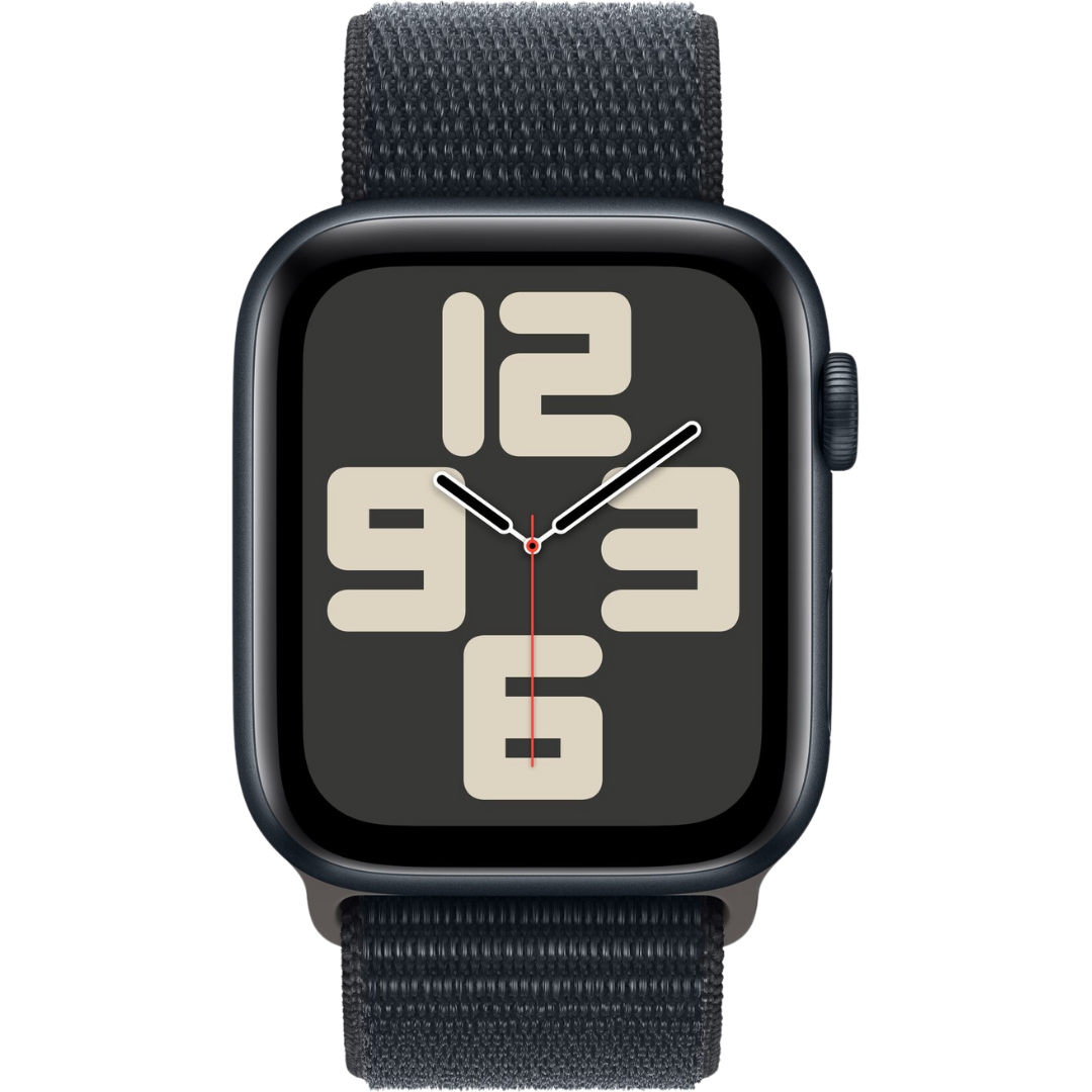 Apple Watch SE 2 44mm, GPS, Alumínio Midnight, Pulseira Loop Midnight