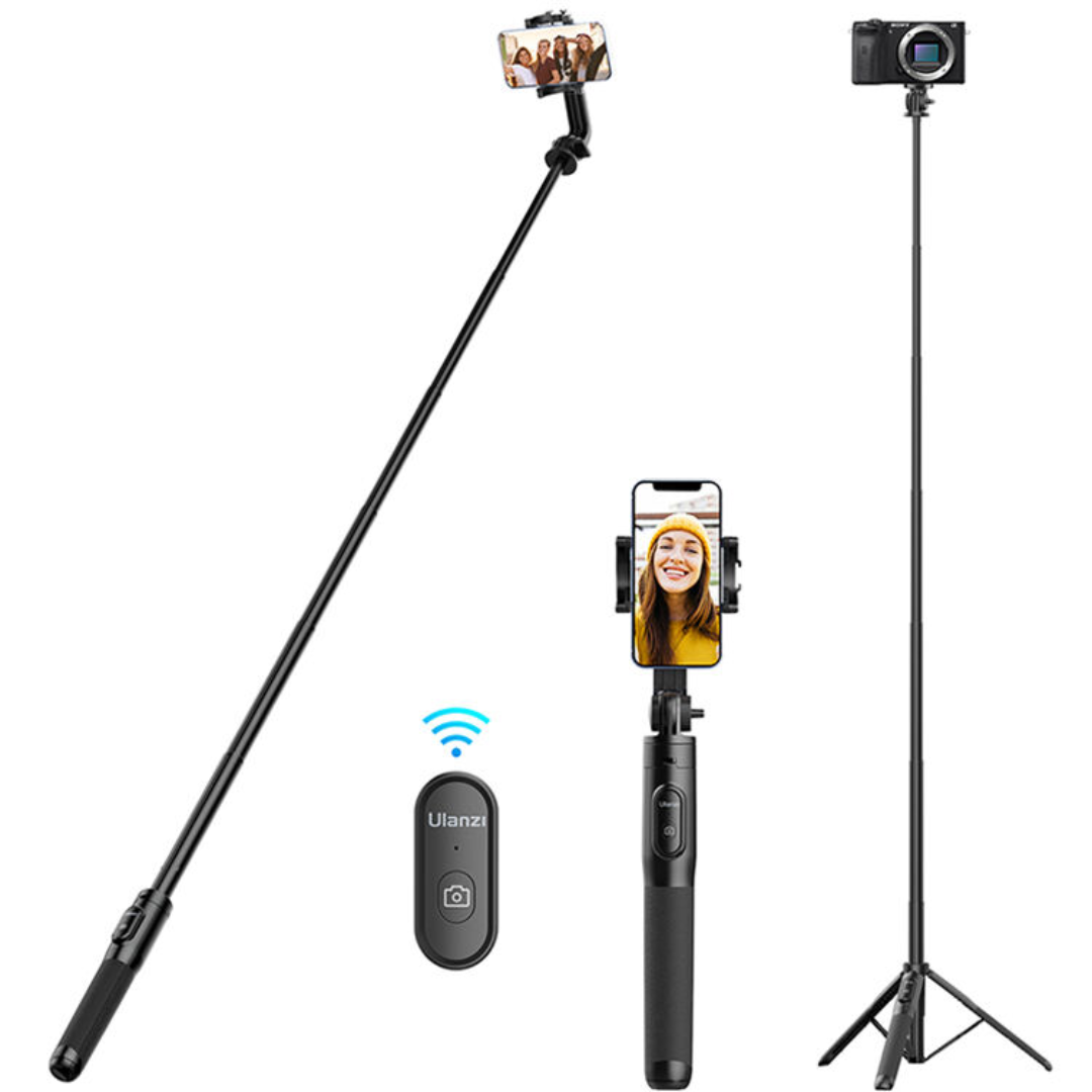 Tripé 3 em 1 Ulanzi SK-03 com Bastão de Selfie e Controle Remoto – Uso com Smartphone