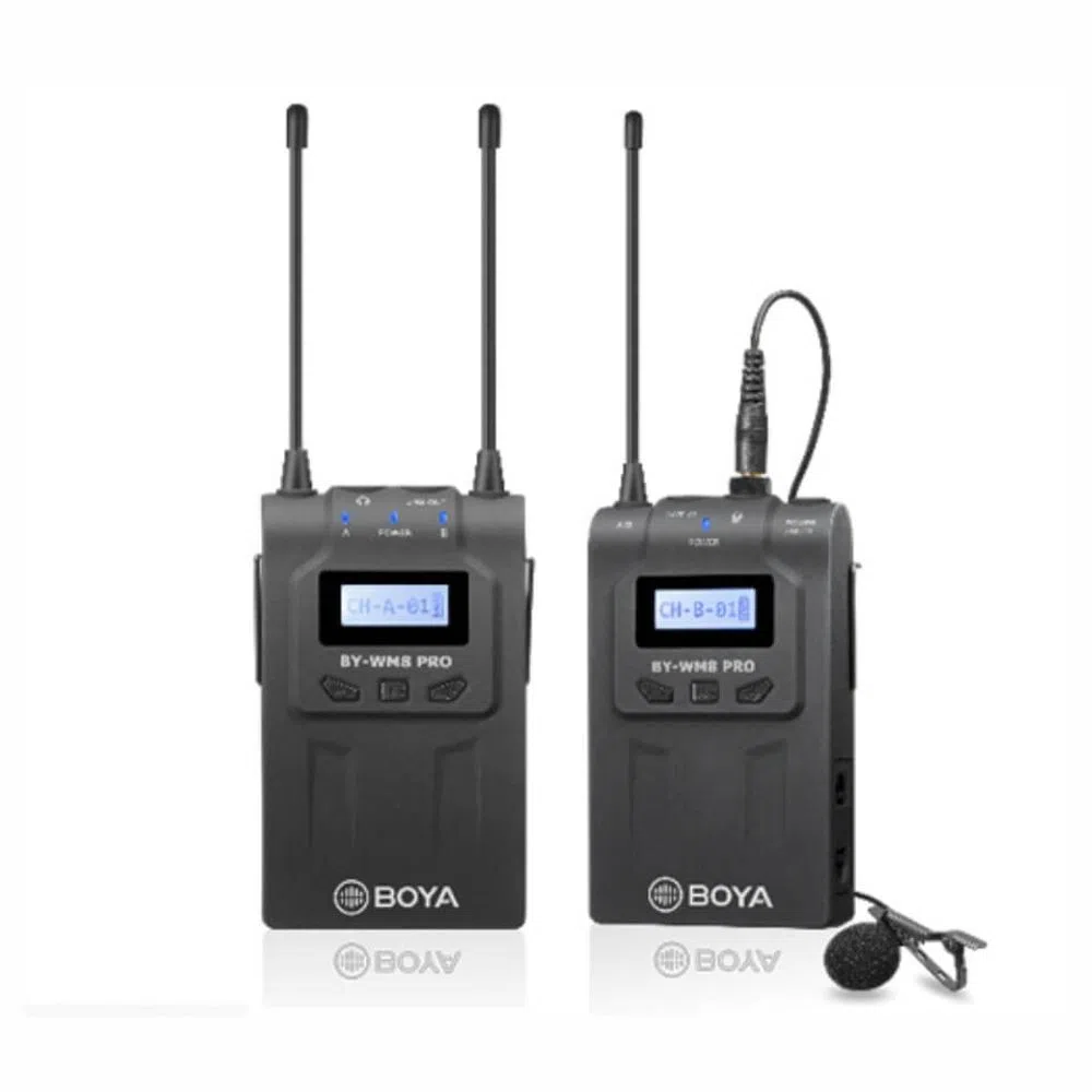 Microfone de Lapela UHF Sem Fio Boya BY-WM8 Pro-K1 