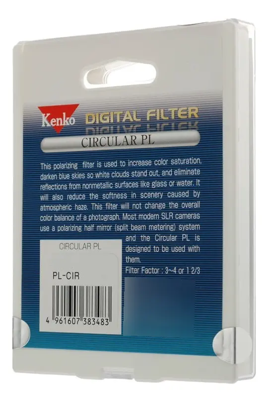 Filtro Polarizador Circular Kenko CPL 77mm para Lentes de Câmeras