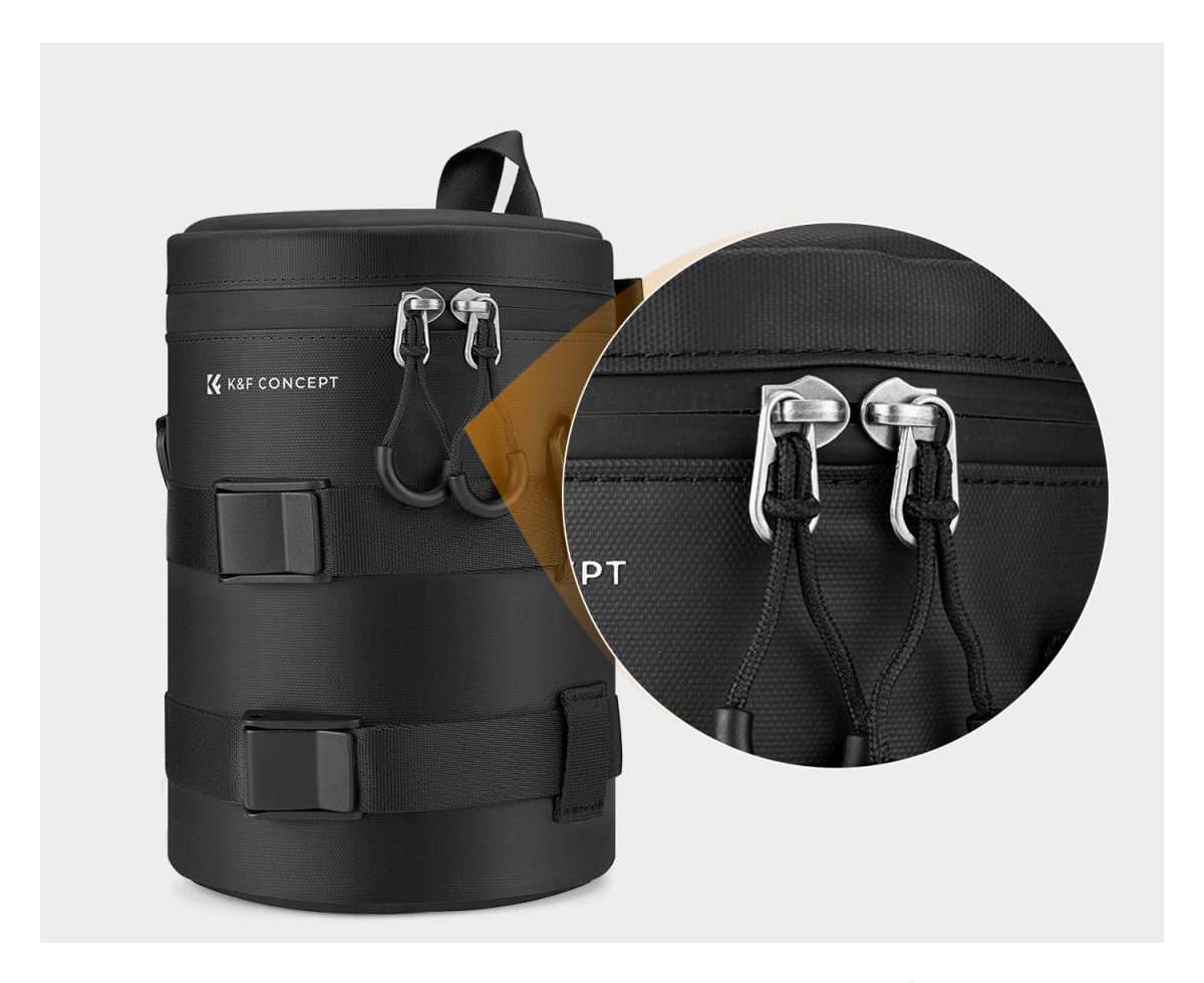 Bolsa Protetora para Lente de Câmera K&F Concept Tamanho S – 7,4 x 11,4cm