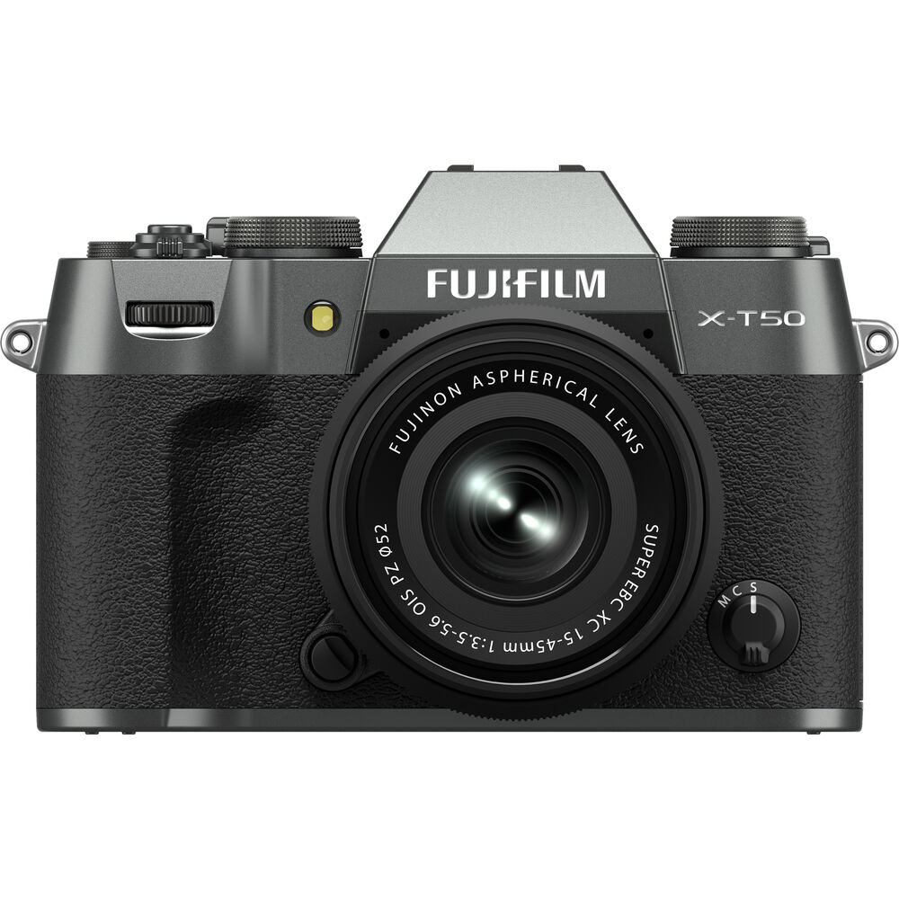 FUJIFILM X-T50 XC15-45mm+ XC35mmF2 セット Câmera FUJIFILM X-T50 Mirrorless - Lente XC 15-45mm f/3.5-5.6